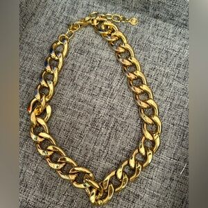 R.J. Graziano Bold Chain Heavy Gold Necklace Adjustable Statement Piece 🌟